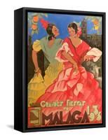 Poster Advertising Grandes Fiestas De Malaga 1933-null-Framed Stretched Canvas