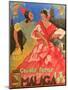 Poster Advertising Grandes Fiestas De Malaga 1933-null-Mounted Giclee Print