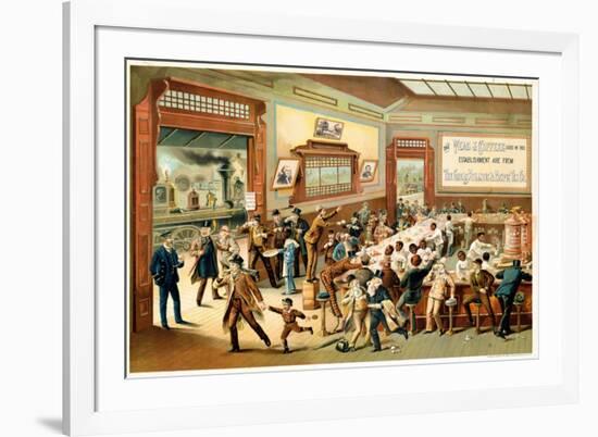 Poster Advertising 'Great Atlantic and Pacific Tea Co.', 1886-null-Framed Giclee Print