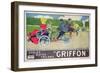 Poster Advertising "Griffon Cycles, Motos & Tricars"-Walter Thor-Framed Giclee Print