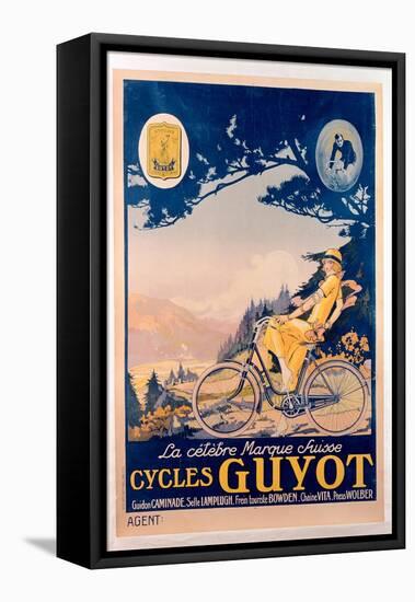 Poster Advertising Guyot Bicycles-null-Framed Stretched Canvas