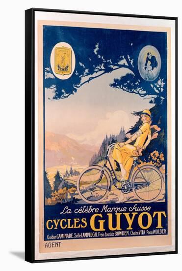 Poster Advertising Guyot Bicycles-null-Framed Stretched Canvas