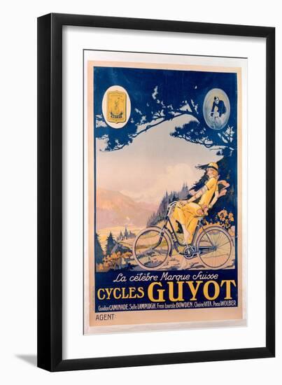 Poster Advertising Guyot Bicycles-null-Framed Giclee Print