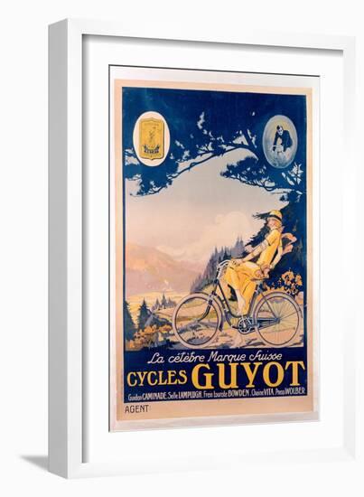 Poster Advertising Guyot Bicycles-null-Framed Giclee Print