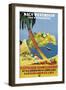 Poster Advertising 'Hamburg-Amerika Linie' Routes to the West Indies and Central America-German School-Framed Giclee Print