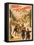 Poster Advertising 'Heart of the Klondike' by Scott Marble, 1897-null-Framed Stretched Canvas