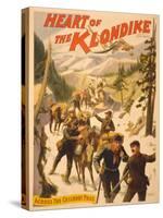 Poster Advertising 'Heart of the Klondike' by Scott Marble, 1897-null-Stretched Canvas