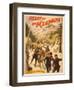 Poster Advertising 'Heart of the Klondike' by Scott Marble, 1897-null-Framed Giclee Print