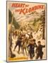 Poster Advertising 'Heart of the Klondike' by Scott Marble, 1897-null-Mounted Giclee Print
