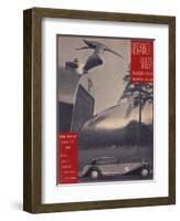 Poster Advertising Hispano-Suiza Cars, 1934-null-Framed Giclee Print