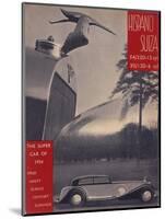 Poster Advertising Hispano-Suiza Cars, 1934-null-Mounted Giclee Print