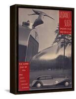 Poster Advertising Hispano-Suiza Cars, 1934-null-Framed Stretched Canvas