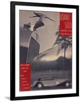 Poster Advertising Hispano-Suiza Cars, 1934-null-Framed Giclee Print