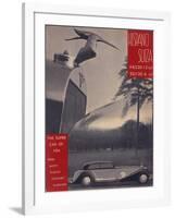 Poster Advertising Hispano-Suiza Cars, 1934-null-Framed Giclee Print