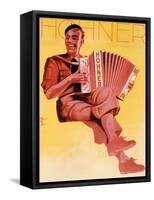 Poster Advertising 'Hohner' Accordions, C.1938-null-Framed Stretched Canvas