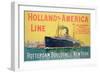 Poster Advertising 'Holland-America Line'-French School-Framed Premium Giclee Print