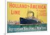 Poster Advertising 'Holland-America Line'-French School-Framed Giclee Print