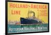 Poster Advertising 'Holland-America Line'-French School-Framed Giclee Print