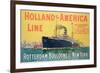 Poster Advertising 'Holland-America Line'-French School-Framed Giclee Print