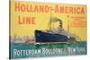 Poster Advertising 'Holland-America Line'-French School-Stretched Canvas