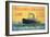 Poster Advertising 'Holland-America Line'-French School-Framed Giclee Print