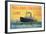 Poster Advertising 'Holland-America Line'-French School-Framed Giclee Print