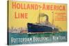 Poster Advertising 'Holland-America Line'-French School-Stretched Canvas