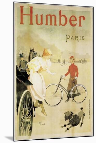 Poster Advertising 'Humber' Bicycles, 1900-Maurice Deville-Mounted Giclee Print