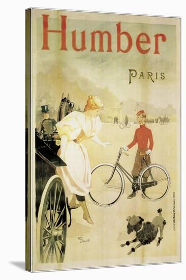 Poster Advertising 'Humber' Bicycles, 1900-Maurice Deville-Stretched Canvas