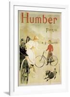 Poster Advertising 'Humber' Bicycles, 1900-Maurice Deville-Framed Giclee Print