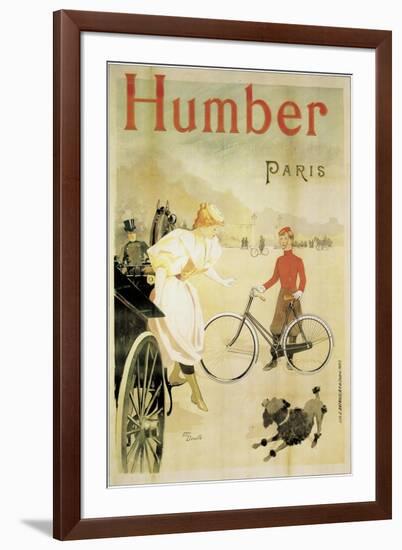Poster Advertising 'Humber' Bicycles, 1900-Maurice Deville-Framed Giclee Print