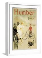 Poster Advertising 'Humber' Bicycles, 1900-Maurice Deville-Framed Giclee Print