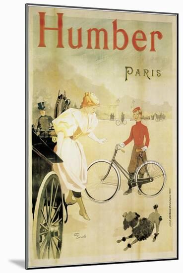 Poster Advertising 'Humber' Bicycles, 1900-Maurice Deville-Mounted Giclee Print