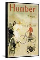 Poster Advertising 'Humber' Bicycles, 1900-Maurice Deville-Framed Stretched Canvas