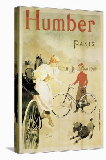 Poster Advertising 'Humber' Bicycles, 1900-Maurice Deville-Stretched Canvas