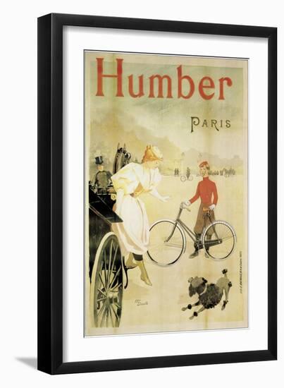 Poster Advertising 'Humber' Bicycles, 1900-Maurice Deville-Framed Premium Giclee Print