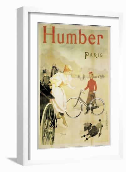 Poster Advertising 'Humber' Bicycles, 1900-Maurice Deville-Framed Premium Giclee Print