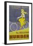 Poster Advertising Humber Bicycles, Late 19th-Early 20th Century-null-Framed Giclee Print