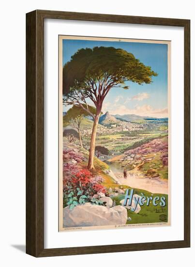 Poster Advertising Hyeres, France, 1900-Hugo D' Alesi-Framed Giclee Print