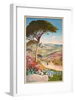 Poster Advertising Hyeres, France, 1900-Hugo D' Alesi-Framed Giclee Print