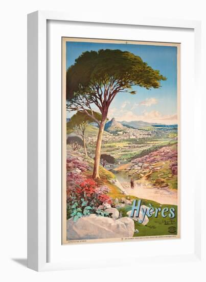 Poster Advertising Hyeres, France, 1900-Hugo D' Alesi-Framed Giclee Print