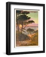 Poster Advertising Hyeres, France, C.1900-Hugo D' Alesi-Framed Premium Giclee Print