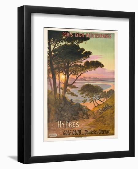 Poster Advertising Hyeres, France, C.1900-Hugo D' Alesi-Framed Premium Giclee Print