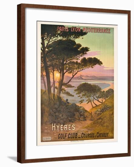 Poster Advertising Hyeres, France, C.1900-Hugo D' Alesi-Framed Giclee Print