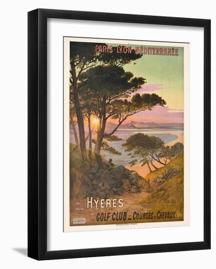 Poster Advertising Hyeres, France, C.1900-Hugo D' Alesi-Framed Giclee Print