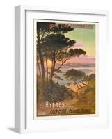 Poster Advertising Hyeres, France, C.1900-Hugo D' Alesi-Framed Giclee Print