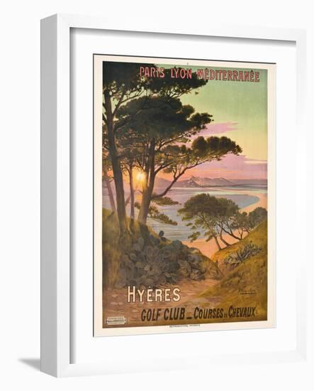 Poster Advertising Hyeres, France, C.1900-Hugo D' Alesi-Framed Giclee Print