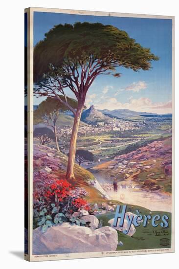 Poster Advertising Hyeres, Provence-Hugo D' Alesi-Stretched Canvas