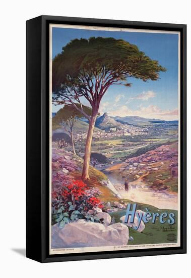 Poster Advertising Hyeres, Provence-Hugo D' Alesi-Framed Stretched Canvas