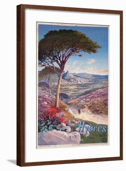 Poster Advertising Hyeres, Provence-Hugo D' Alesi-Framed Giclee Print